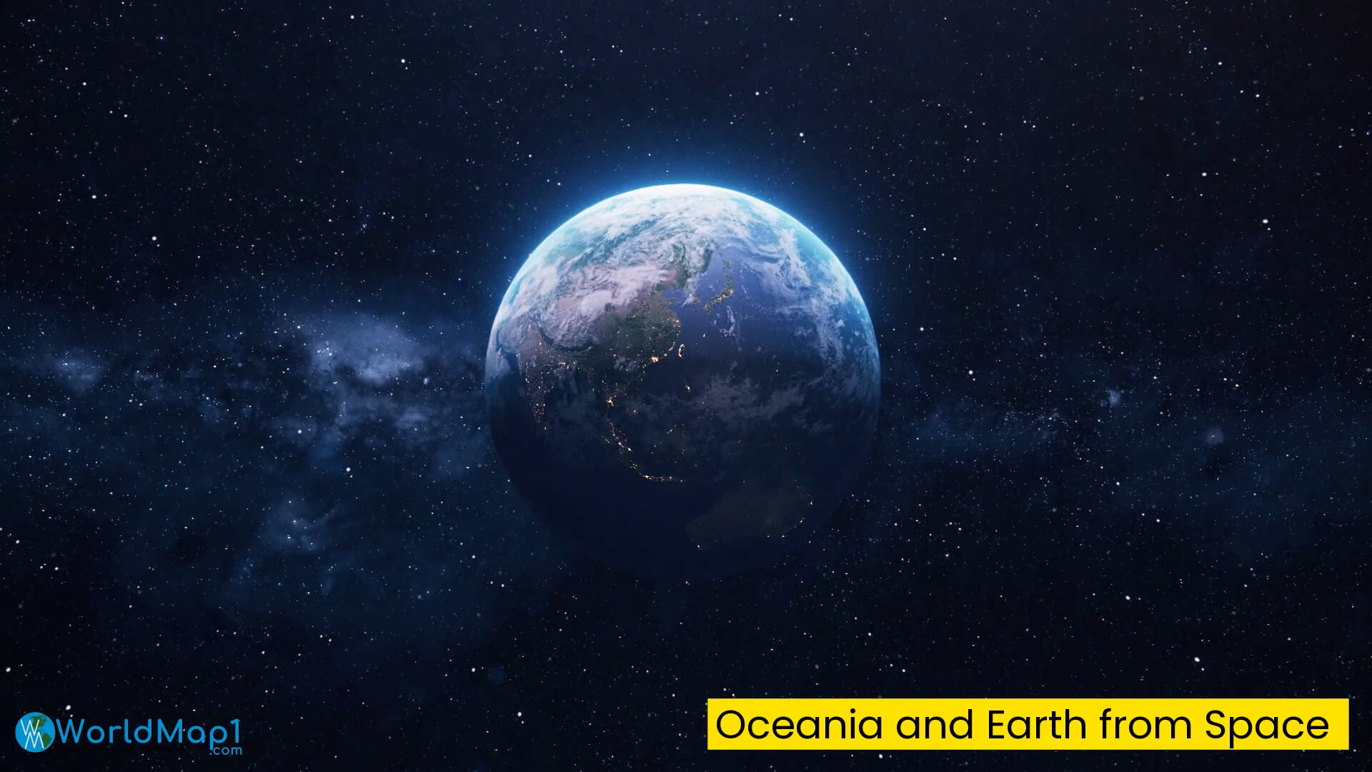 Oceania and Earth from Space